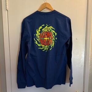 Santa Cruz Blue Shirt with Vibrant Graphic